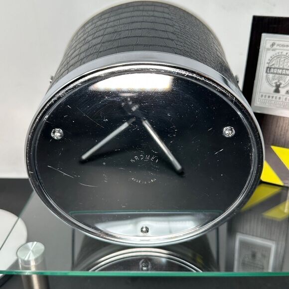 KROMEX® ICE BUCKET–CHROME/TEAK/BLACK – Mid-Century Modern - Picture 9 of 15